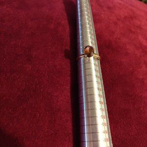 14K Gold  Solitaire Tourmaline Ring - 50% Discount + Free Shipping